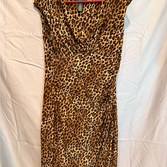 Lauren Ralph Lauren Brown Animal Print Dress - Picture 2 of 3